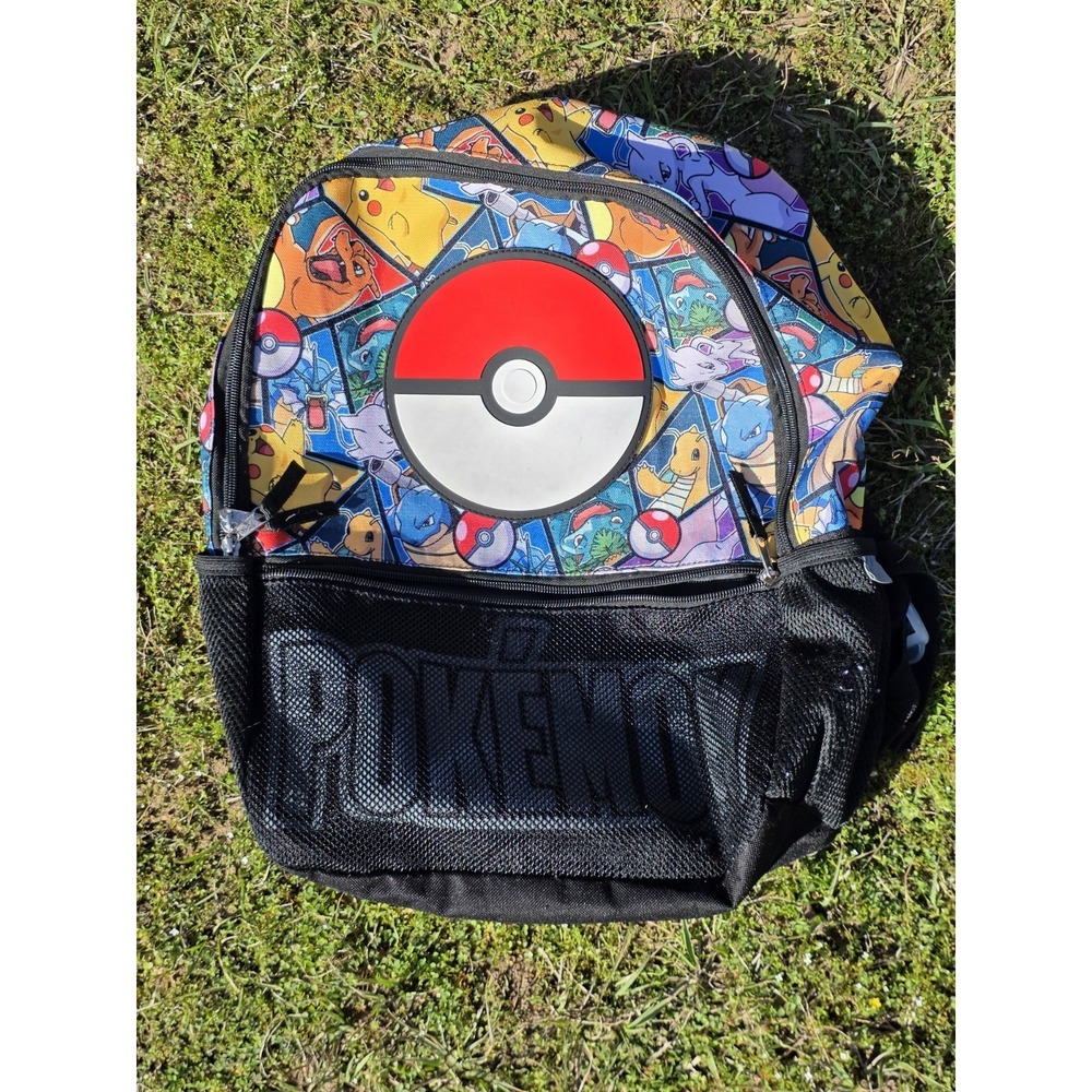 Pokémon Backpack Kids Book Bag‎ Pikachu Charizard Blastoise Dragonite Mewtwo